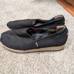 BOBS from Skechers Black Espadrille Slip-On Shoes